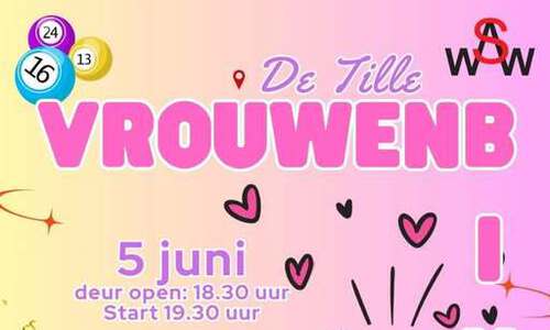 Vrouwenbingo in dorpshuis De Tille