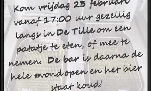 Café avond en cafetaria verkoop in De Tille