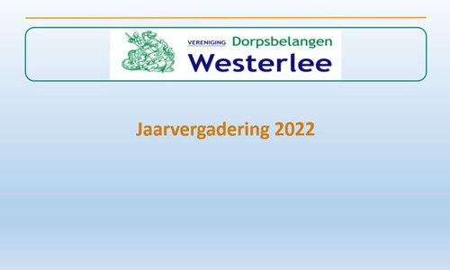 Donderdag 10 maart jaarvergadering Vereniging Dorpsbelangen
