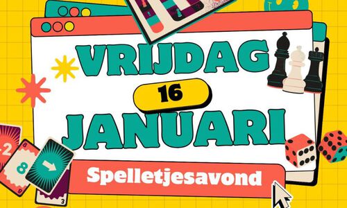 Spelletjesavond op 16 januari in dorpshuis De Tille!