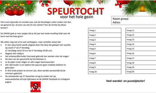 Antwoorden kerstpuzzeltocht